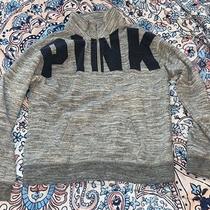PINK 1/4 zip sweater